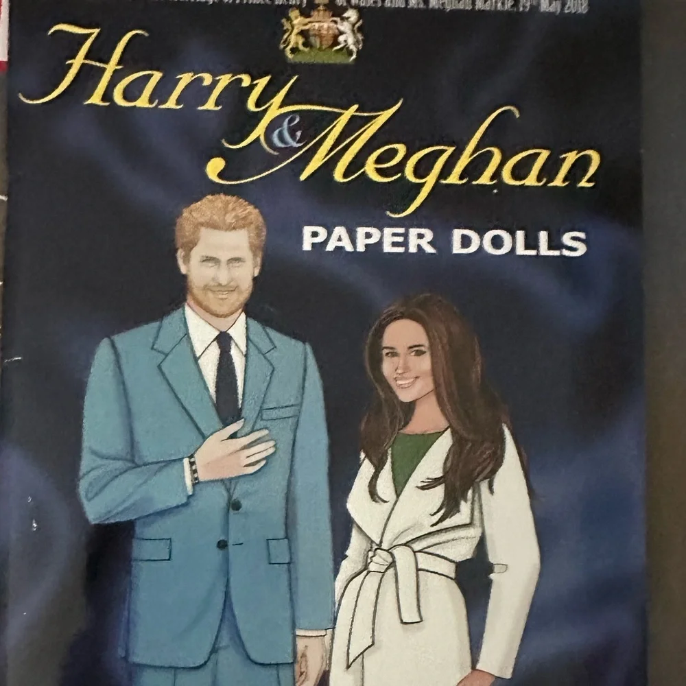 Harry and Meghan Coloring book and Paper Dolls - Picture 2 of 5